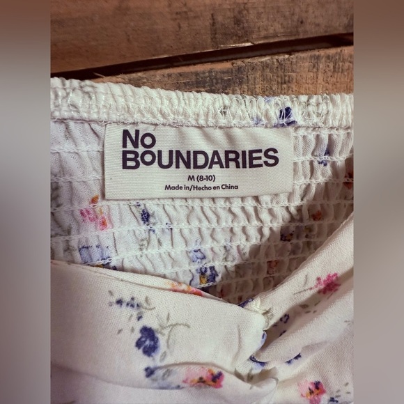 No Boundaries Floral Mini Dress - Cream and Pink - Picture 4 of 4